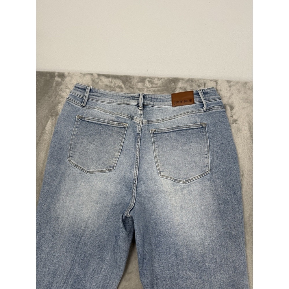 Judy Blue Wide Leg Jeans Womens Plus 20W Stretch Denim 90s Style Retro Baggy EUC - Picture 9 of 9